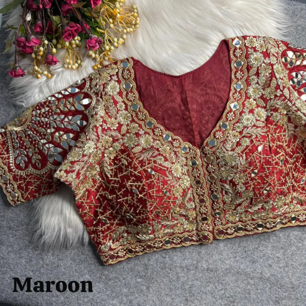 3 D Peacock Pure Blouse