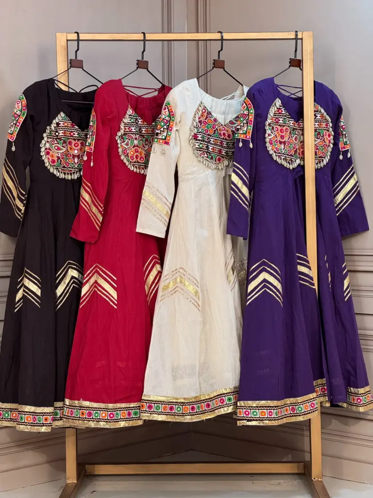 LW 7178 Maroon Kora Cotton Lehenga Choli