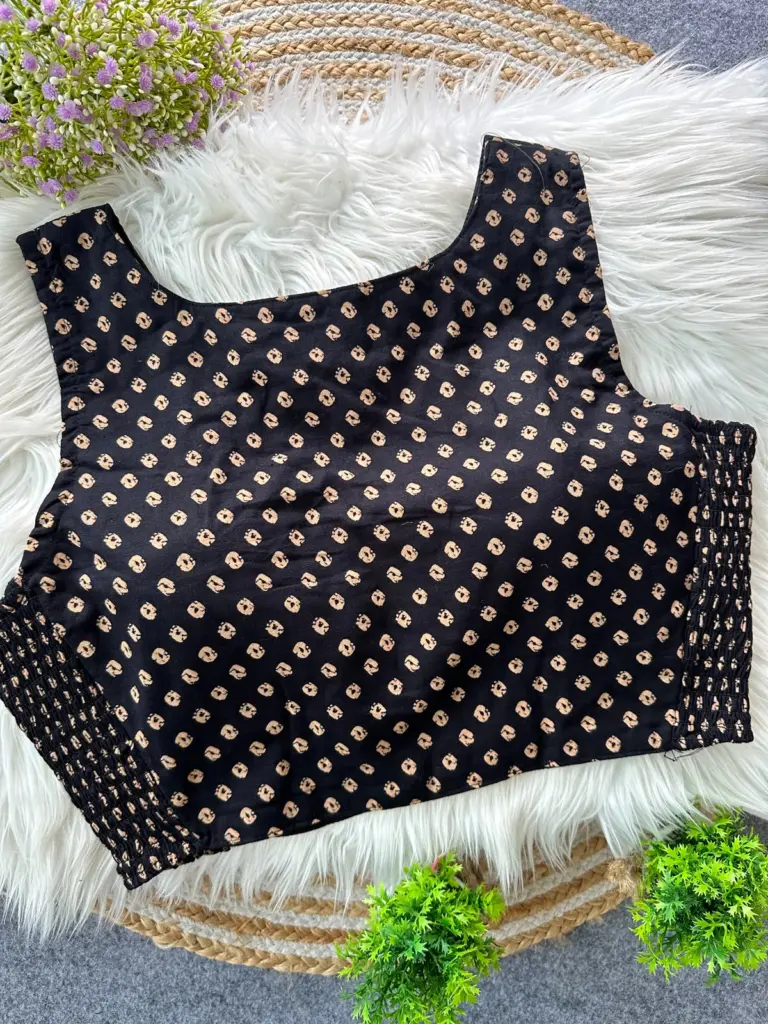 Multi Pure Ajrakh Cotton Blouse