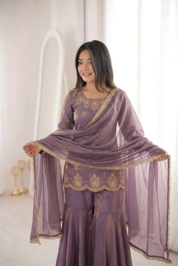 ZSR 3166 Fendy Silk Readymade Dress