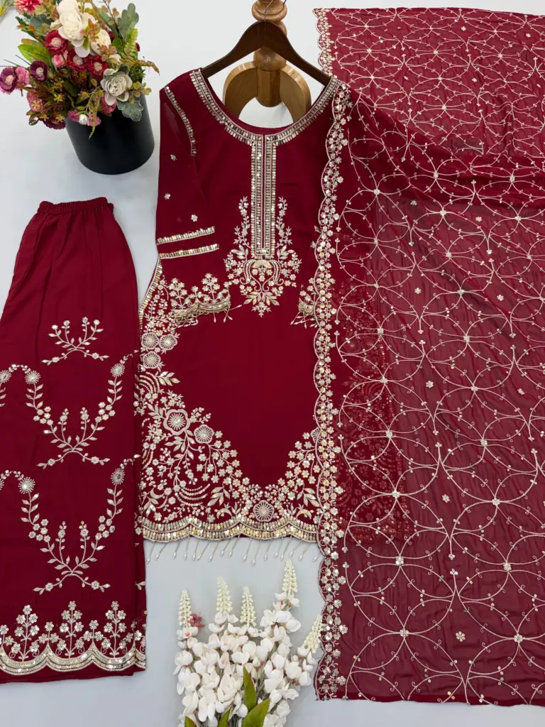 ZSR 3187 Fox Georgette Readymade Dress