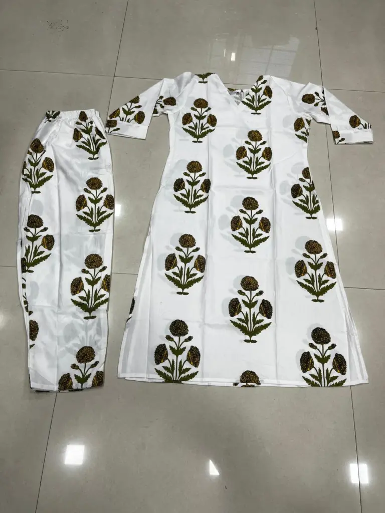 FVD Maria Rayon Slub Kurti Pant Set