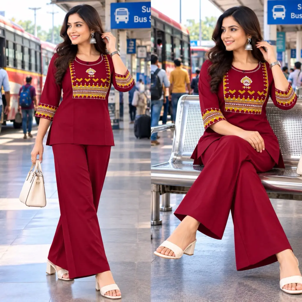 FVD Sultan Dhabu Cotton Kurti Pant Set