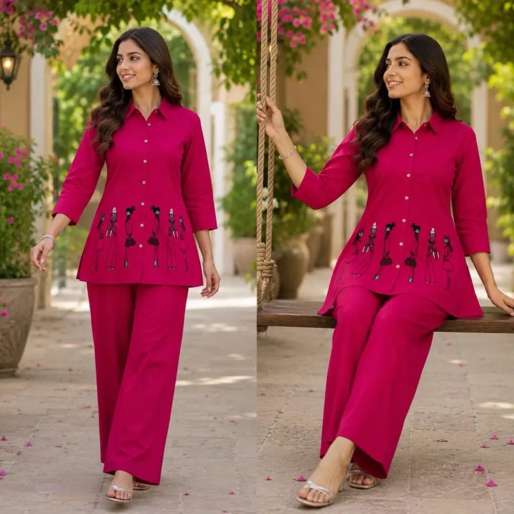 FVD Taj Vol 2 Dhabu Cotton Kurti Pant Set