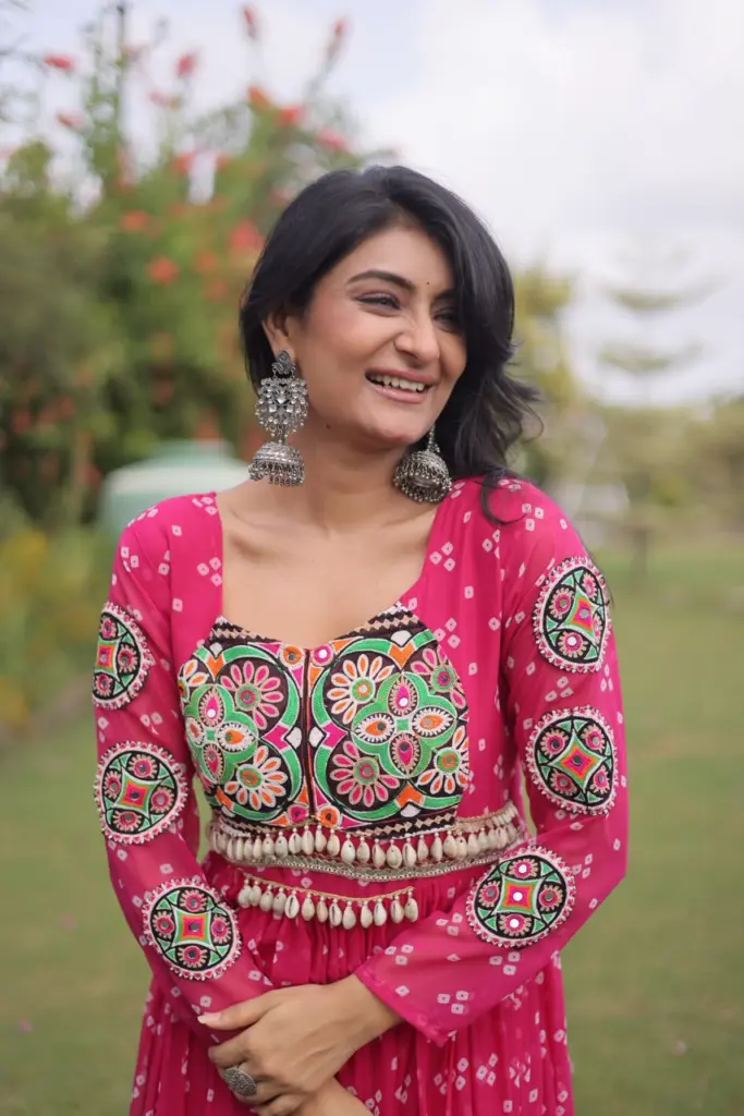 KA 1268 Bandhani Gown