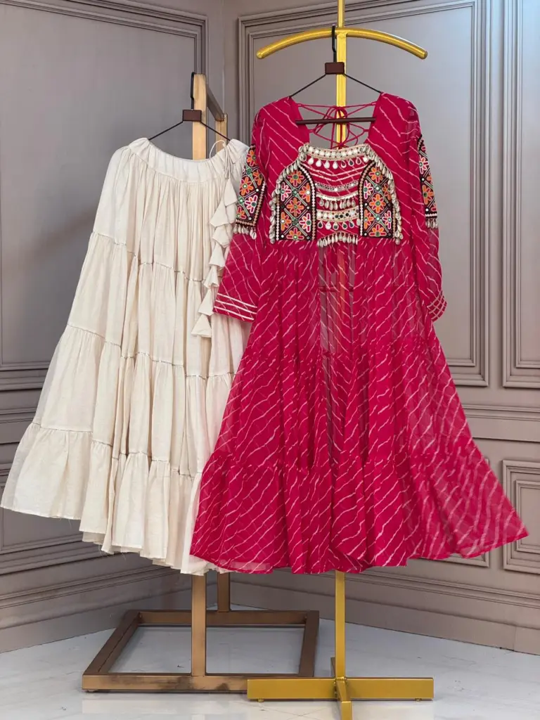 KA 5077 Laheriya Lehenga Choli