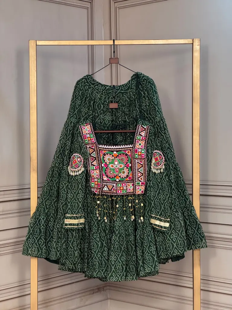 KA 5080 Bandhni Lehenga Choli