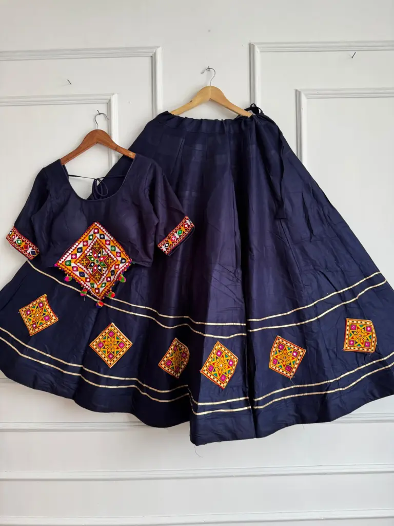 Kutchi Chaniyacholi Reyon Cotton Lehenga Choli