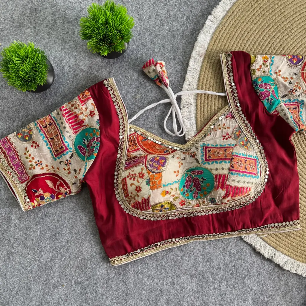 Mumtaz Pure Crape Silk Blouse