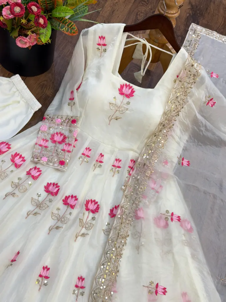 SR 1723 Fendy Silk Readymade Dress
