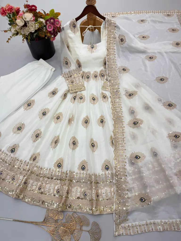 SRK 5372 Fendy Silk Readymade Dress