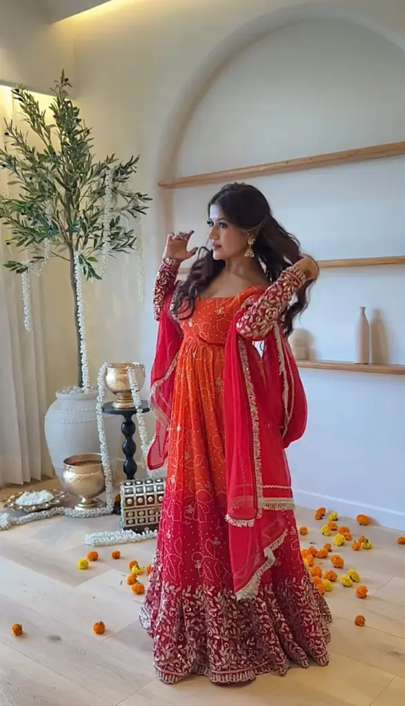 SRK 5375 Faux Georgette Readymade Dress