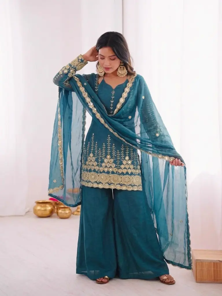 ZSR 3172 Fendy Silk Readymade Dress